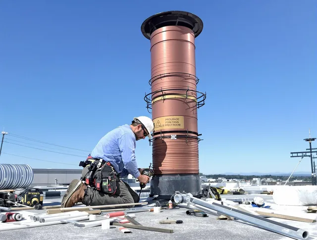 Installed chimney liner by San Juan Capistrano Chimney Sweep in San Juan Capistrano, CA