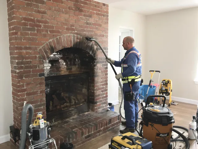 San Juan Capistrano Chimney Sweep expert performing detailed chimney sweep in San Juan Capistrano, CA
