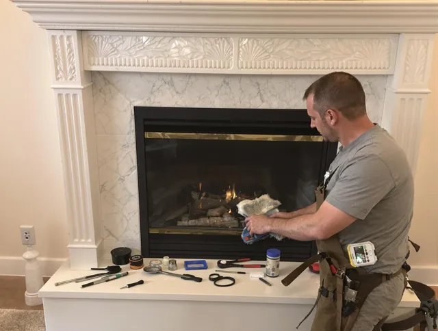 San Juan Capistrano Chimney Sweep performing fireplace maintenance in San Juan Capistrano, CA