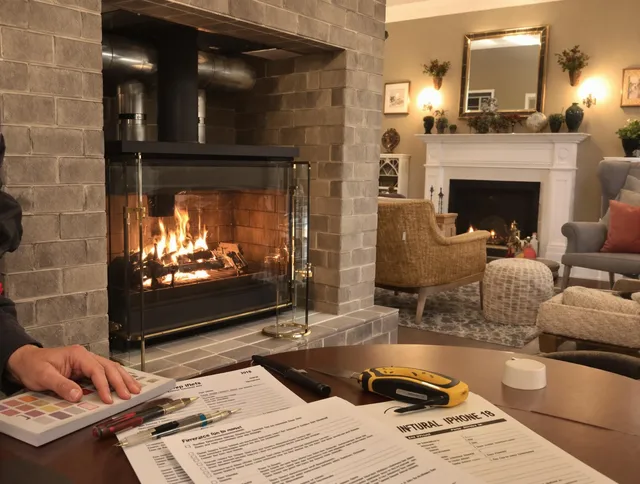 San Juan Capistrano Chimney Sweep verifying fireplace safety measures in San Juan Capistrano, CA